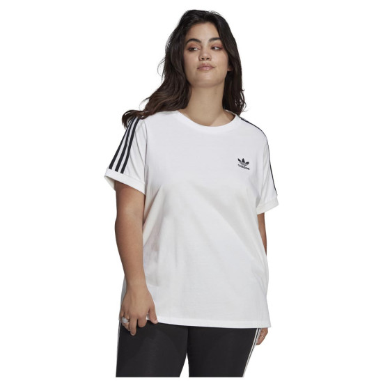 Adidas Γυναικεία κοντομάνικη μπλούζα 3 Stripes Tee (plus size)